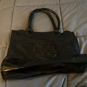Tory Burch black medium tote bag